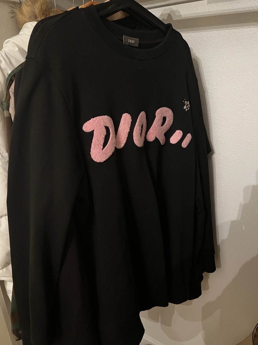 Authentic KAWS x DIOR Crewneck Sweatshirt Black Size L | eBay