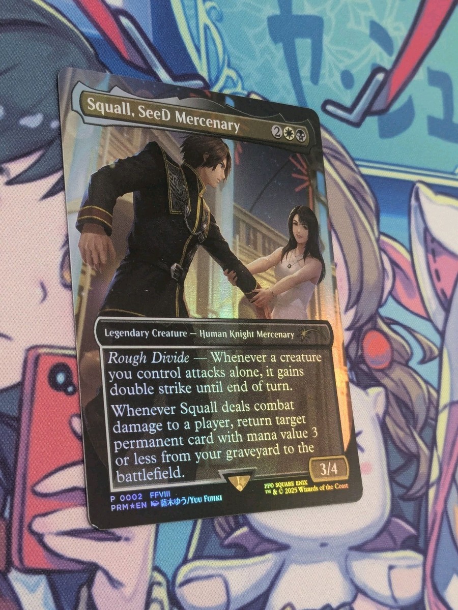 Squall, SeeD Mercenary Standard Showdown Promo Borderless FOIL