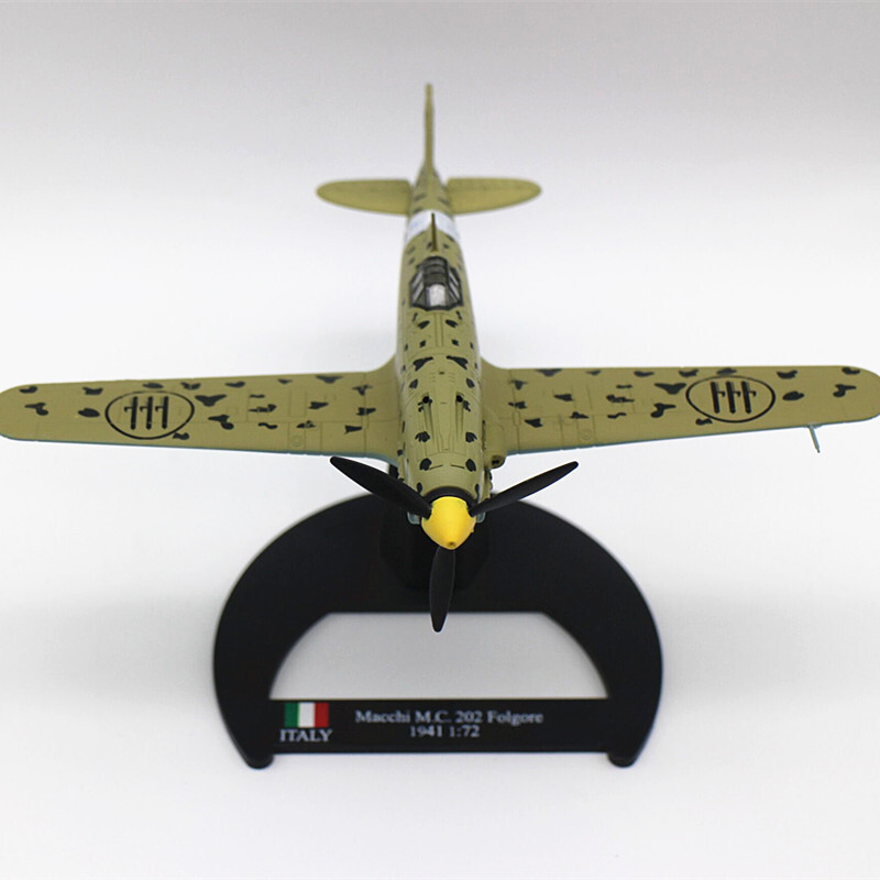 1:72 Alloy Diecast Military Model WWII Macchi M.C.202 Folgore