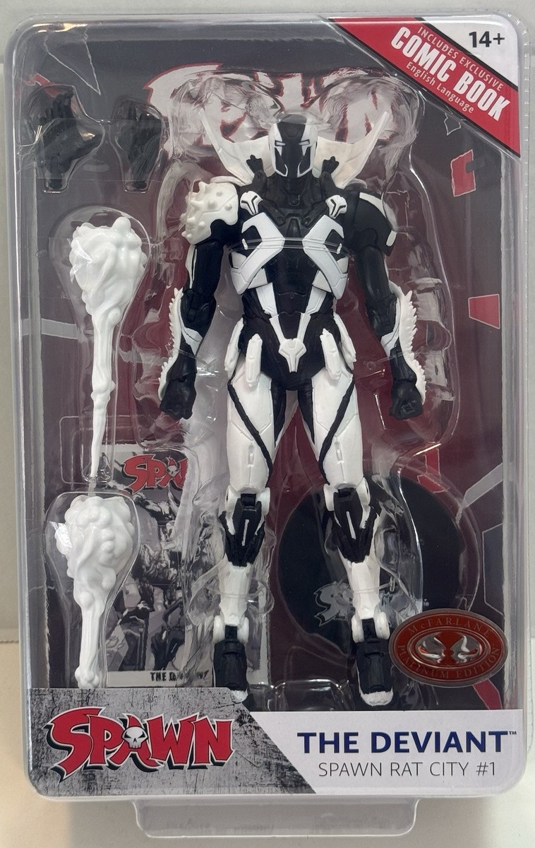 McFarlane SPAWN THE DEVIANT RAT CITY #1 Red Platinum CHASE Figure