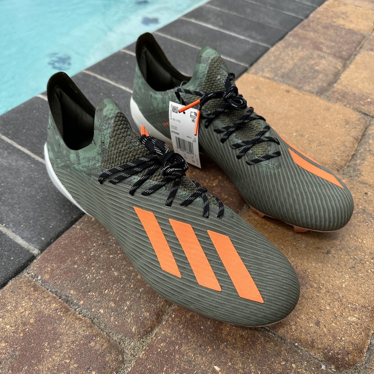 Adidas X 19.1 FG Legacy Green Orange Men's Soccer Cleats EF8296 | eBay