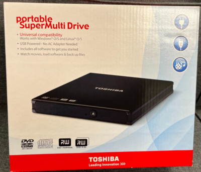 Toshiba Portable Super Multi Drive #PA3761U-1DV2 USB 2.0 Brand-New