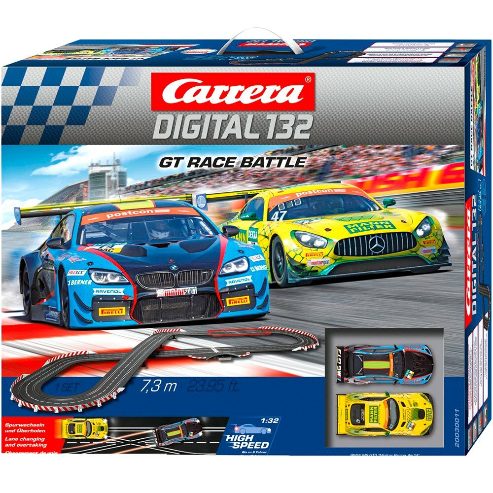 Carrera Digital 132 GT Race Battle Slot Car Track Set - 20030011