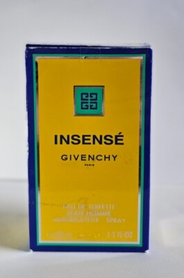 Insense By Givenchy EDT Men Spray 3.3 fl. oz. New in Box Vintage