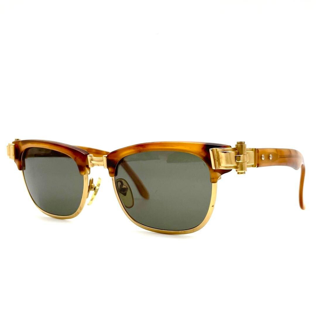Jean Paul GAULTIER 56-5202 Tortoiseshell Pattern Vintage Gold