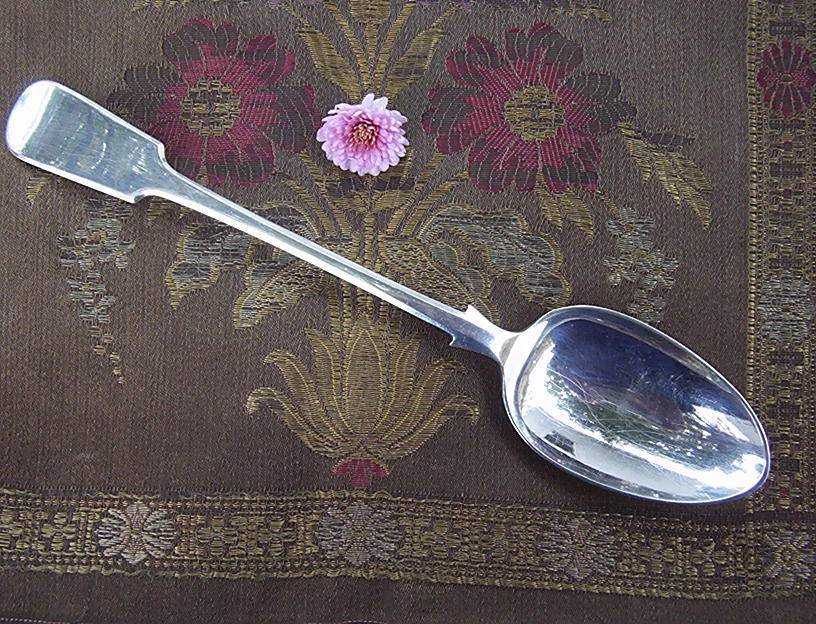 Antique Victorian Silver STUFFING SPOON James Dixon Sheffield