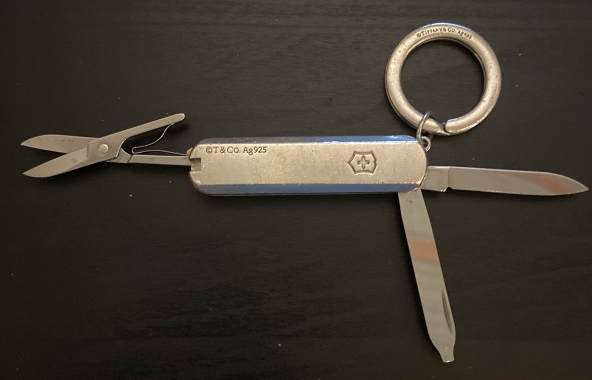 TIFFANY & CO Sterling 925 Victorinox SWISS ARMY Pocket Knife Key