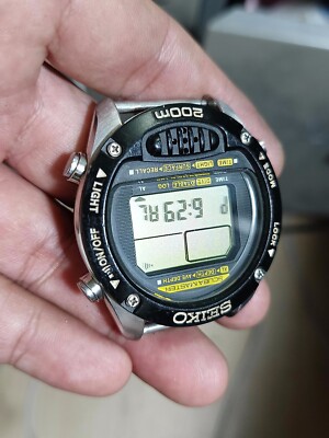 GENUINE 33 YEAR SEIKO SCUBAMASTER COMPUTER DIGITAL WATCH M705-5A00