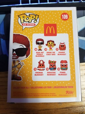Funko Pop! AD Icons ROCK OUT RONALD MCDONALD #109 McDonald's