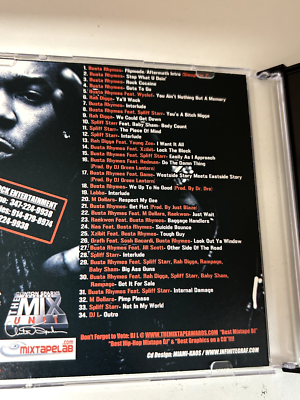 DJ L BUSTA RHYMES THE SLAUGHTER 2 NYC PROMO MIXTAPE MIX CD RARE