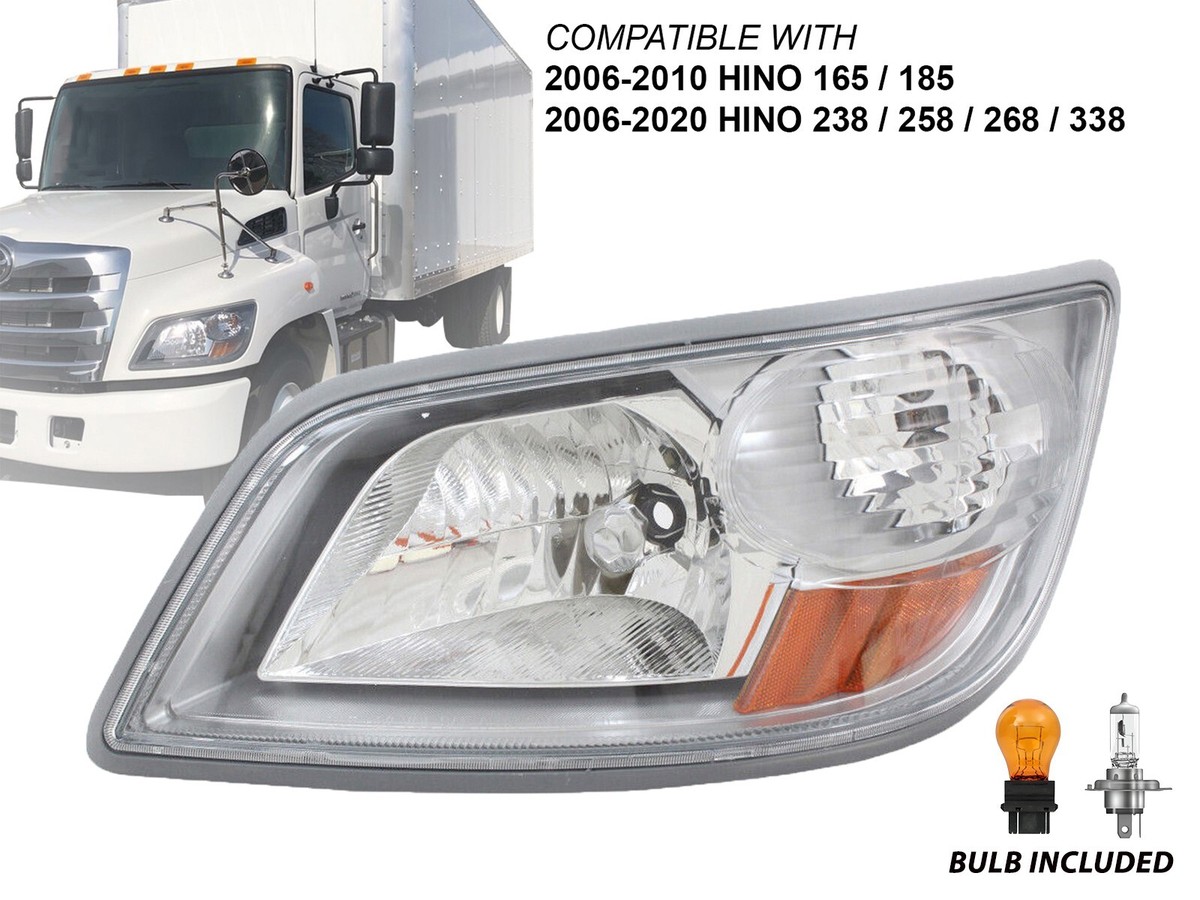 Headlight for 2006 - 2020 Hino 238 258 268 338 165 185 Driver Left