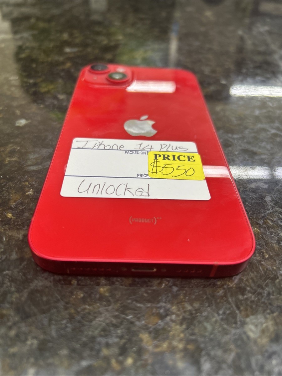 Apple iPhone 14 Plus - 128 GB - (PRODUCT)RED (Unlocked) for sale