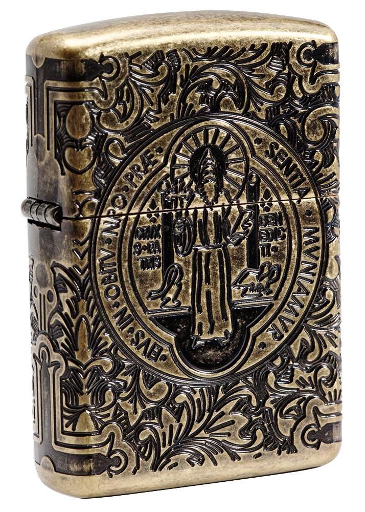 Zippo Windproof Armor St. Benedict Lighter, Constantine, 29719 New