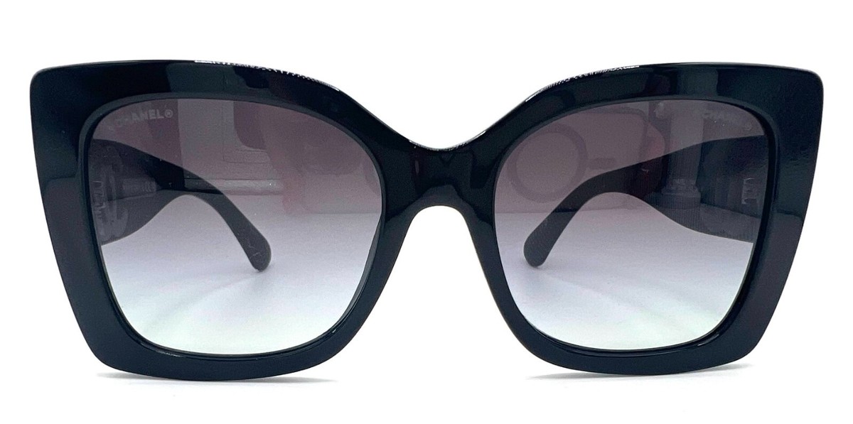 CHANEL 5494 1047/S6 Black gradient lens sunglasses 53-18-140 | eBay