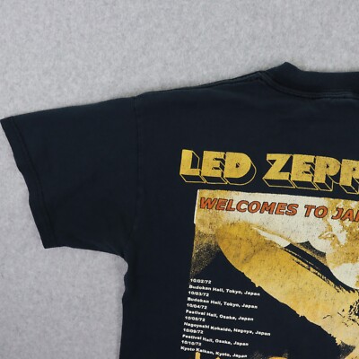Led Zeppelin MENS Small Japan Tour 1972 TShirt Concert & Beyond