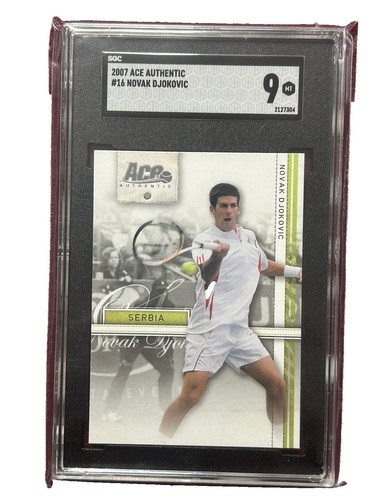NOVAK DJOKOVIC SIGNED 2007 ACE AUTHENTIC SINGLES RC CARD AUTO
