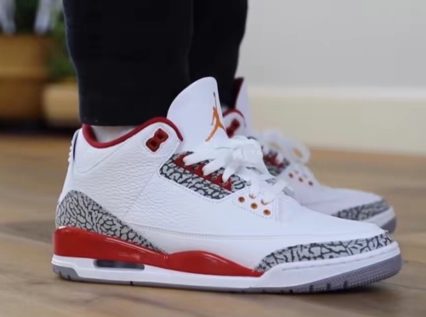 Air Jordan 3 Retro Mid “Cardinal Red” - Men's Size 9.5