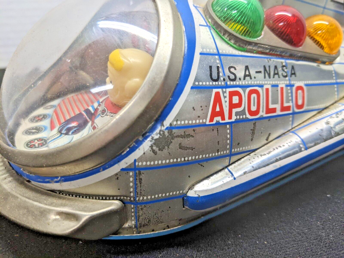 昭和30年代】昔のマスダヤ ブリキ U.S.A.-NASA APOLLO箱無し 昭和30