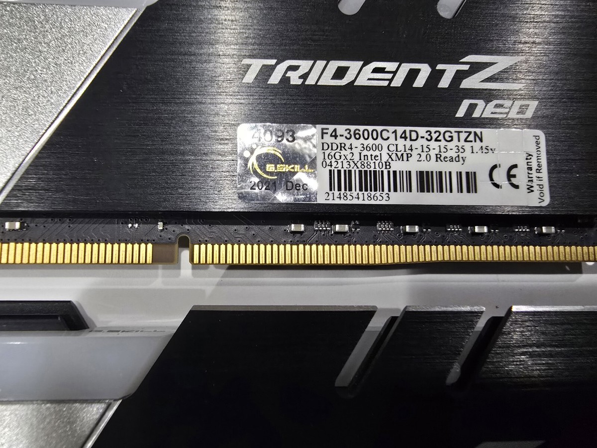 G.SKILL TridentZ Neo RGB 32GB (2x16GB) 3600 MHz *CL14* (B-Die