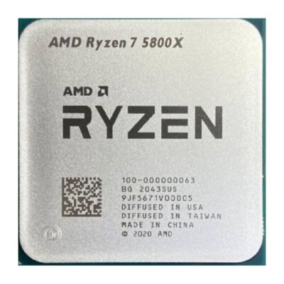 AMD Ryzen 7 5800X 3.8-4.7GHz 8 Core 16 Thread Socket AM4 105W CPU