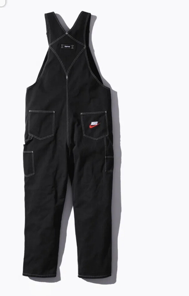 Men's supreme nike cotton twill overalls Size XL Color Black | eBay