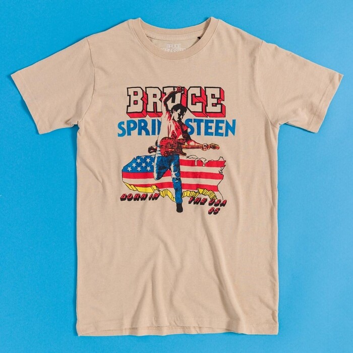 Official Bruce Springsteen '85 Born In The USA Beige Tour T-Shirt