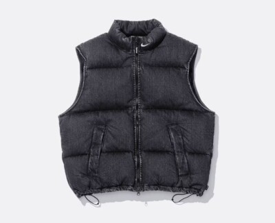Supreme x Nike Denim Puffer Vest S-XXL Limited 2024 SS Japan