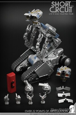 3.75'' Cool 1/9 Short Circuit Two Heads Version Resin Statue IN