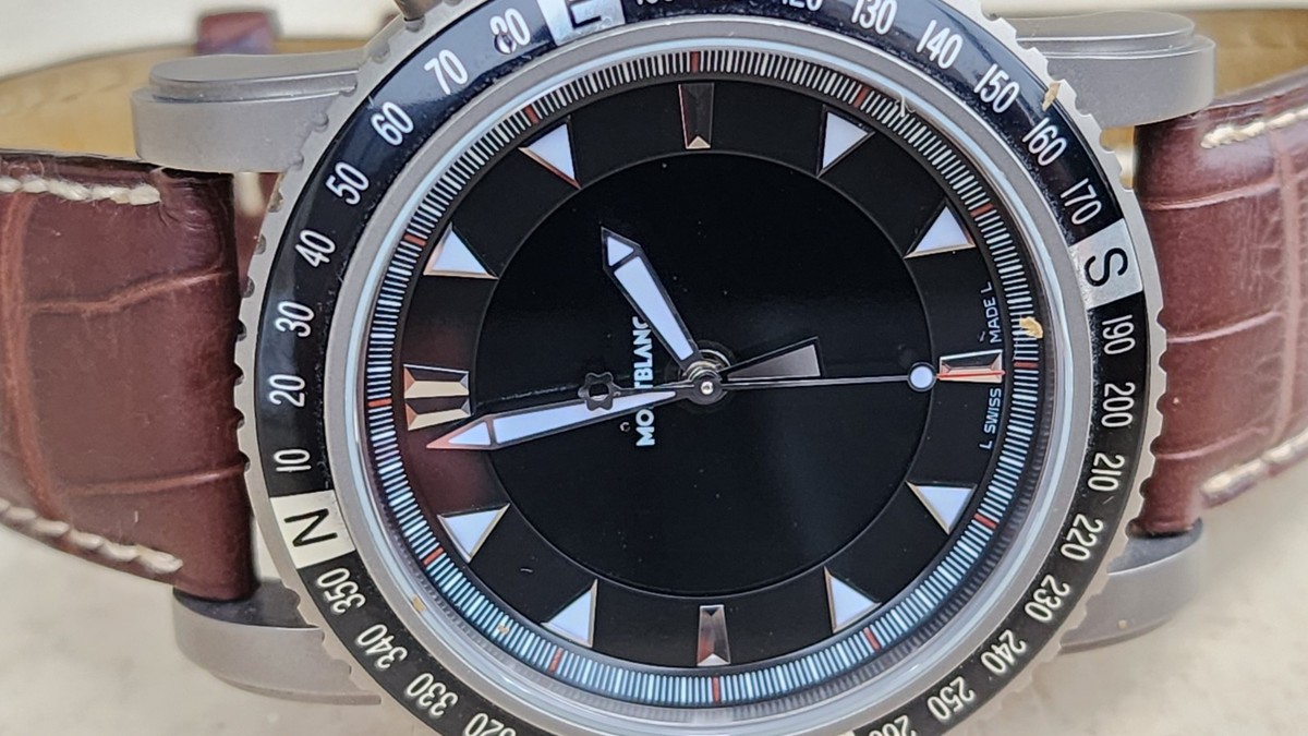 New MontBlanc Digital 7062 Multifunction 43mm Mens Titanium Watch