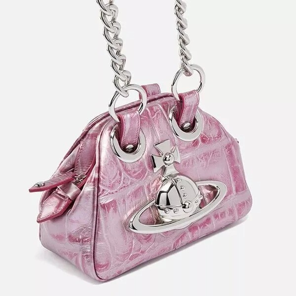 Vivienne Westwood Orb Chain Shoulder Bag Pink outlet New | eBay