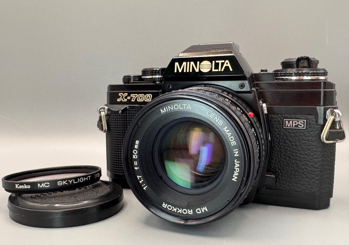N MINT] Minolta New X-700 Film Camera, MD Rokkor 50mm f1.7 Lens