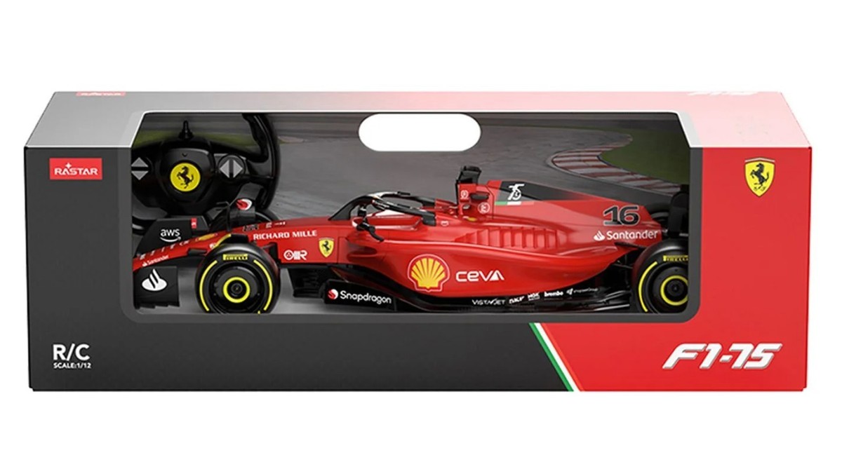 Authentic Licensed Rastar 1:12 Ferrari F1 75 Remote Control Car