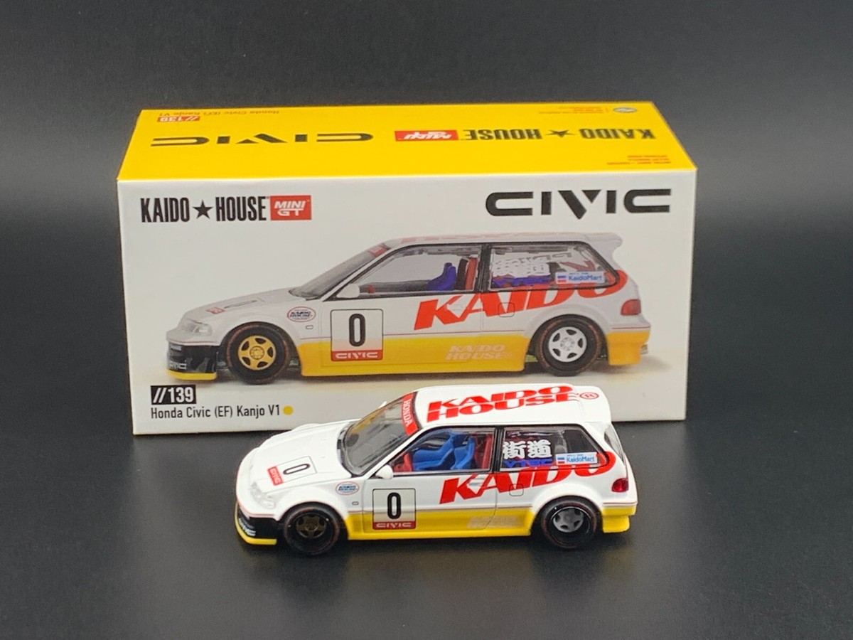 Kaido House x Mini GT Honda Civic (EF) Kanjo V1 #139 1/64 | eBay