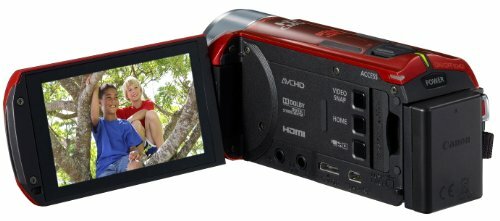 Canon Digital Camcorder iVIS HF R31 Red 32X Zoom Full Flat Touch