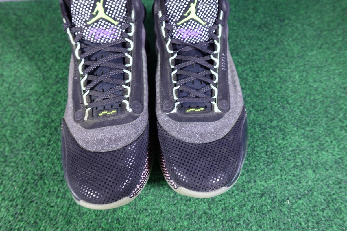 Nike Air Jordan 34 Shoes Mens Size 11 Black Purple Volt Basketball