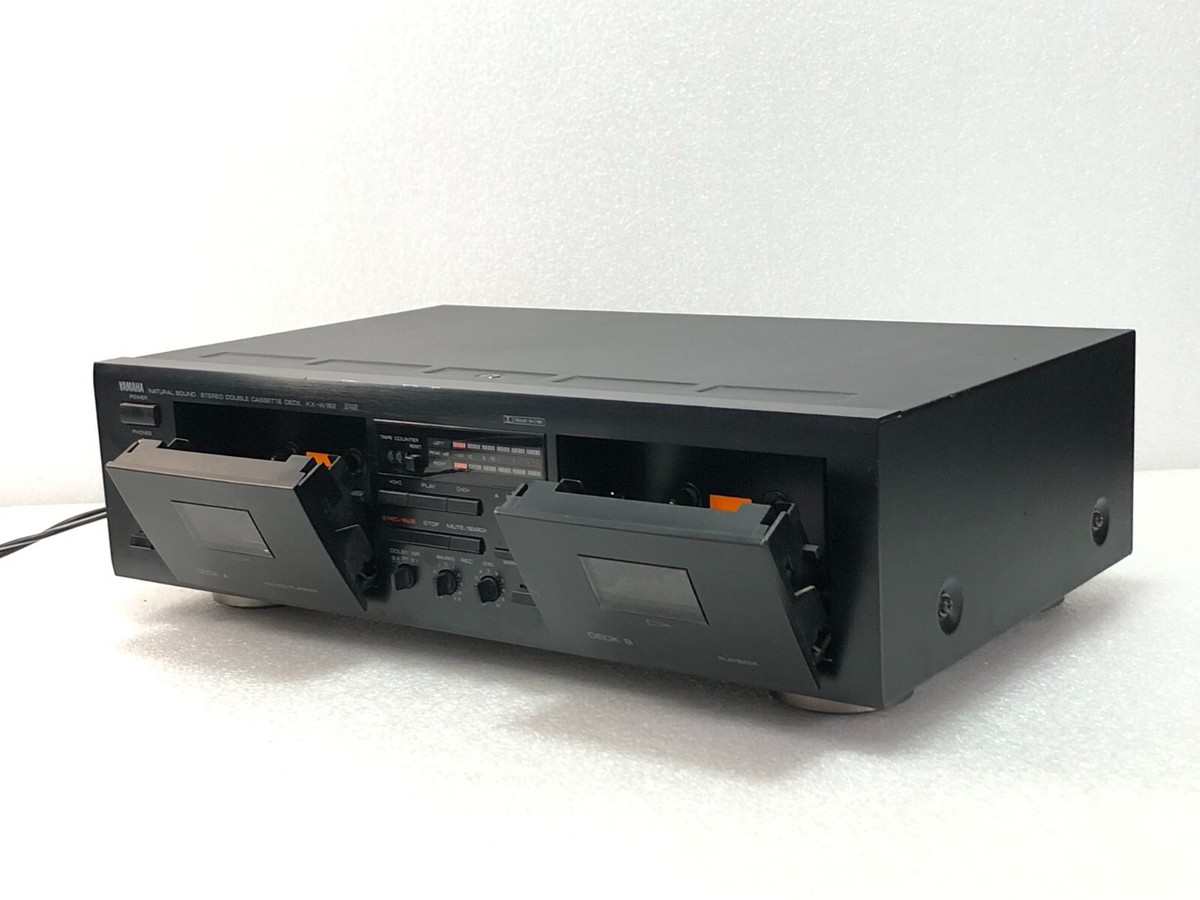 Yamaha KX-W162 Natural Sound Stereo Double Cassette Deck TESTED