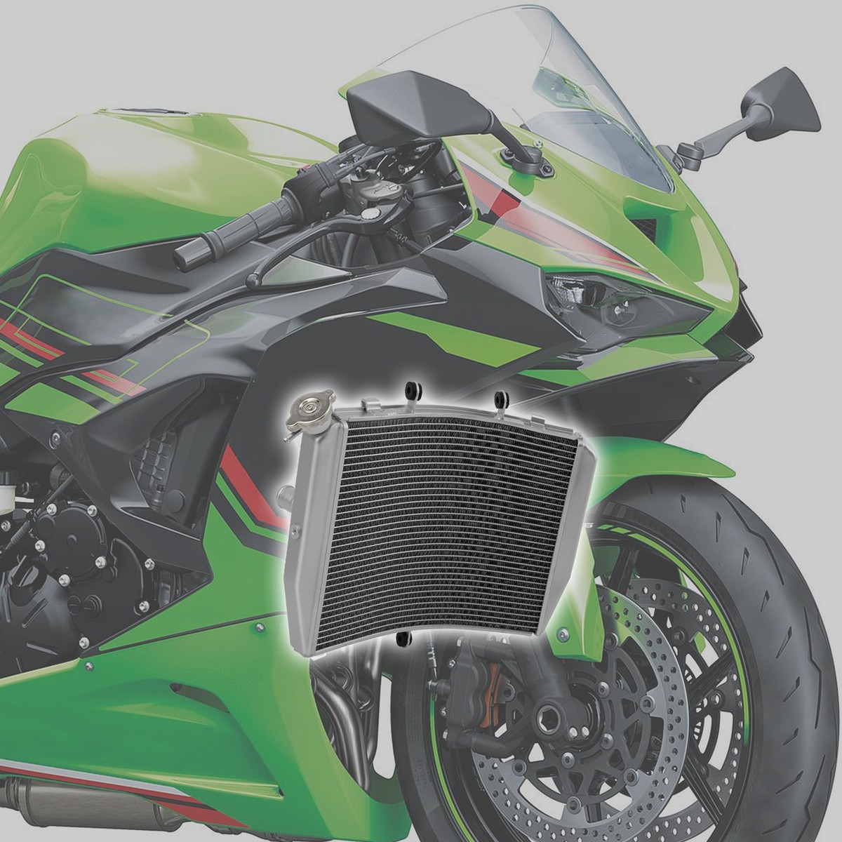 Radiator Engine Cooler Cooling Fit For Kawasaki Ninja ZX 6R ZX6R