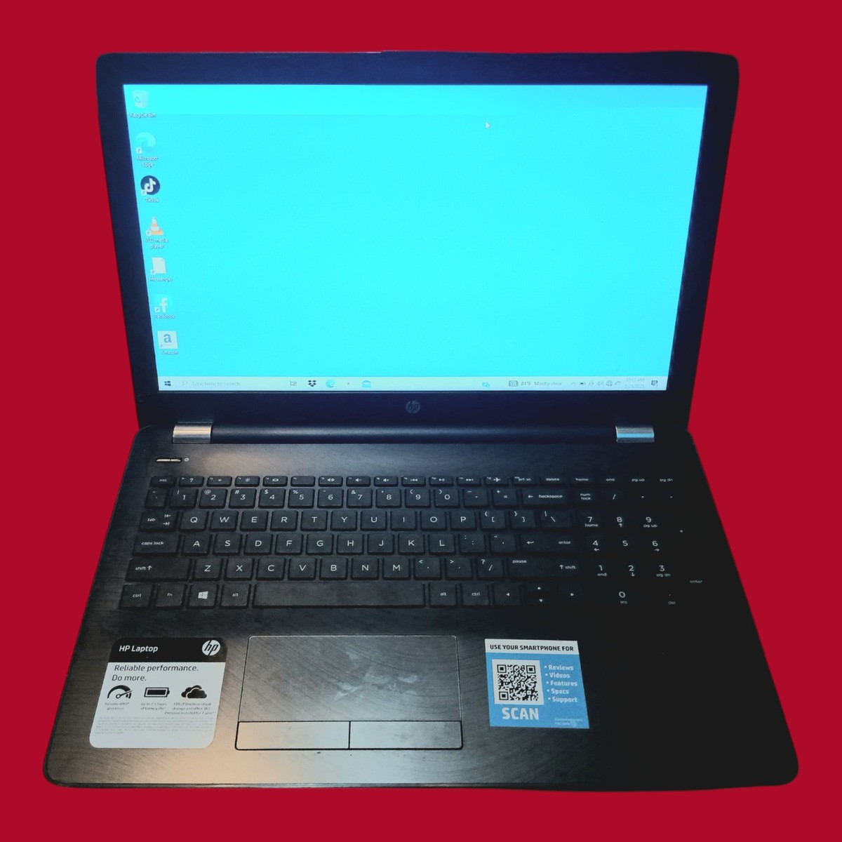 HP LAPTOP 15-bw0xx WIN10 HOME 64BIT AMD A10 2.50GHz 8GB RAM 1 TB