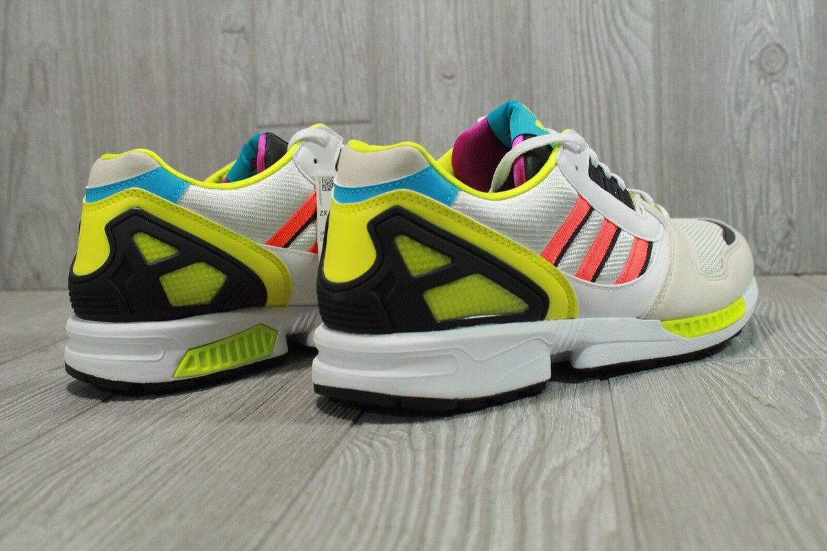 69 New Adidas Originals ZX 8000 Bliss Multi Sneakers White Brown