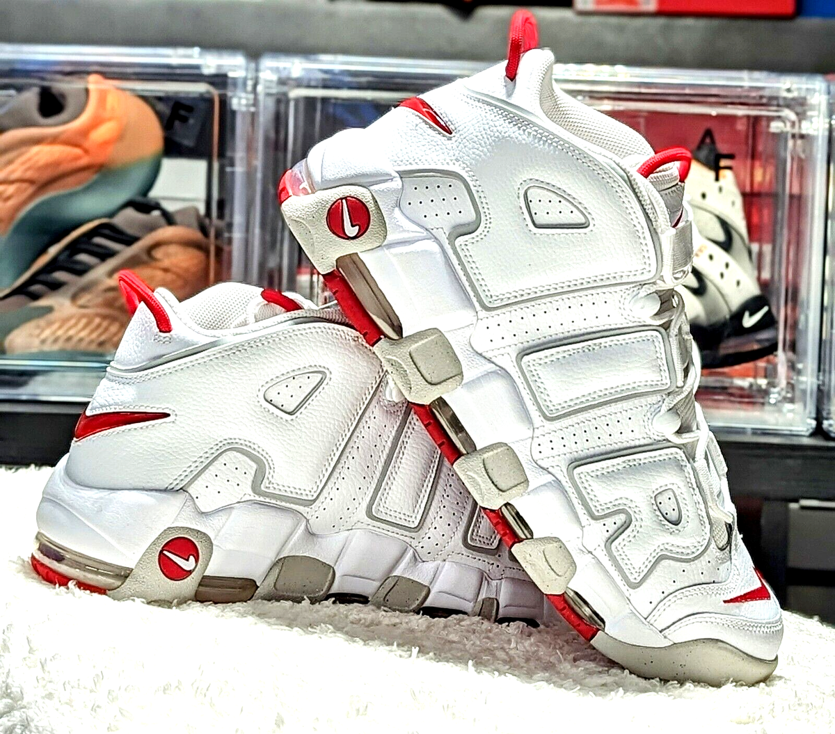 Nike Air More Uptempo 96 White University Red Grey Fog DX8965-10