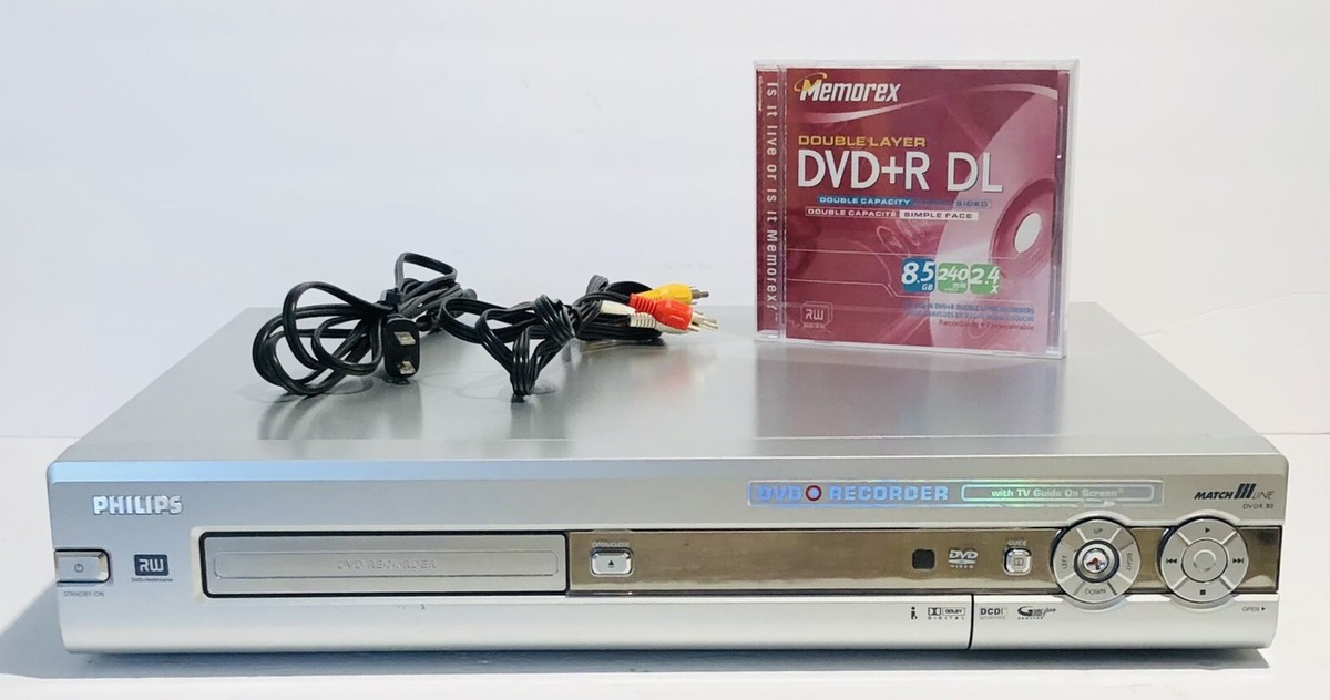 Philips DVDR80/17 Progressive Scan DVD Player Recorder With AV