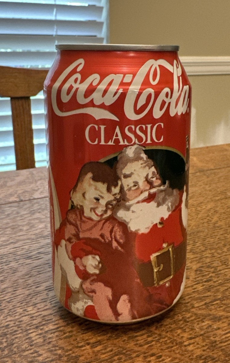 Vintage Original Coca Cola Coke 1995 Christmas Santa Claus Kids 12