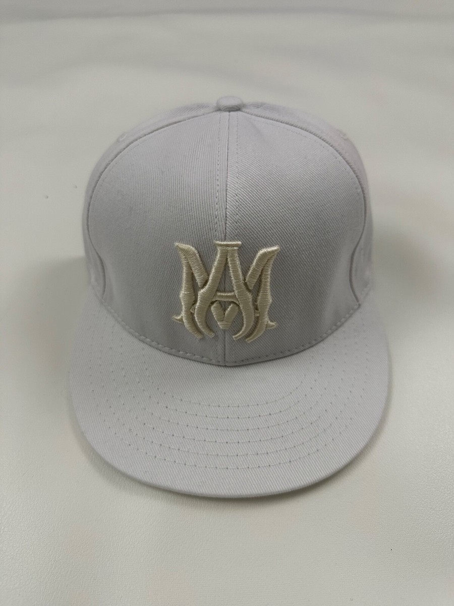 Amiri Men's Michael Amiri Logo White Embroidered Baseball Cap Size