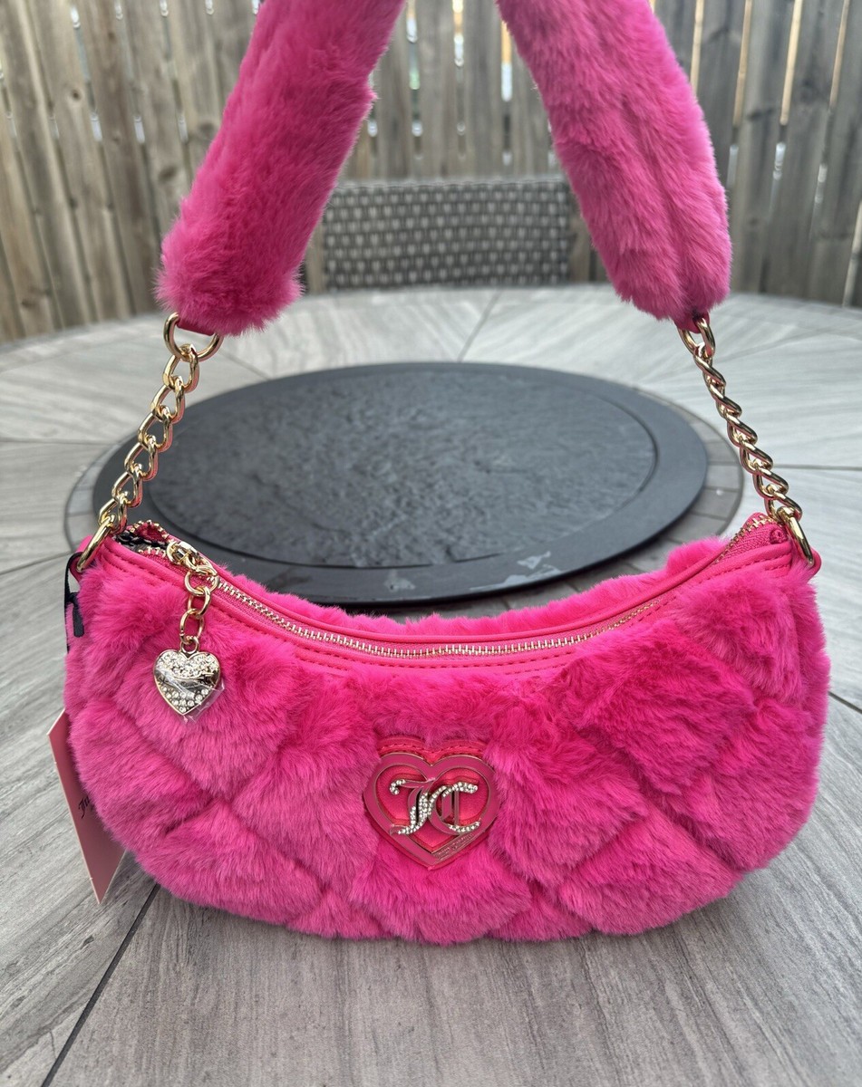 Juicy Couture Bag Let's Get Cozy Shoulder Bag Pink Flash Color | eBay