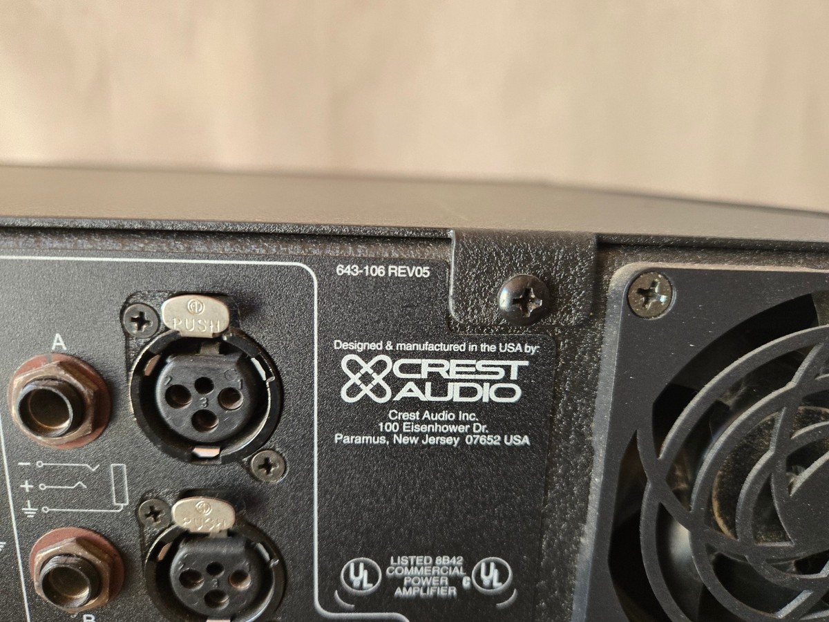 CREST AUDIO CA4 1000W 2-Channel Professional Power Amplifier (Made