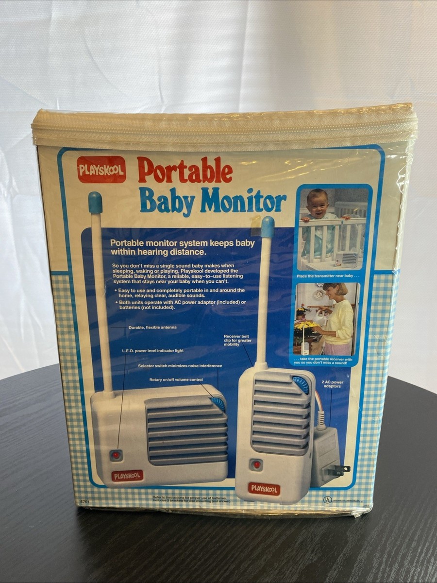 Vintage 1987 Playskool Portable Baby Monitor 5590 Receiver as Seen