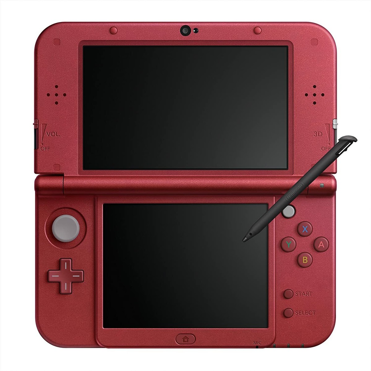 USED Japanese New Nintendo 3DS XL LL METALLIC RED only console RED