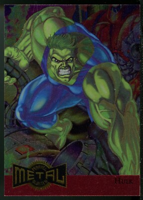 1995 Fleer Marvel Metal Blaster #5 Hulk | eBay