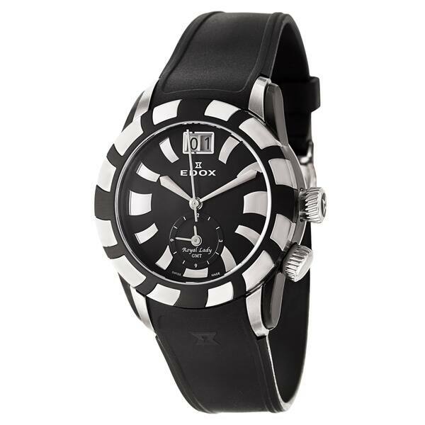 Edox Women's 62005-357N-NIN Royal Lady GMT Quartz Watch | eBay
