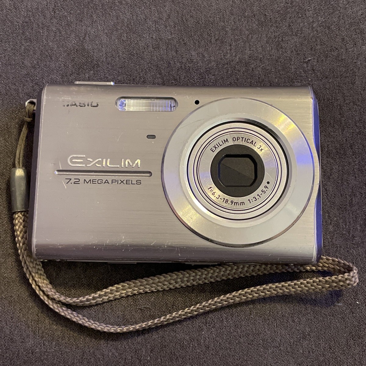 Casio Exilim Optical 3x 7.2 Megapixels F=6.3-18.9mm 1:3.1-5.9 Not